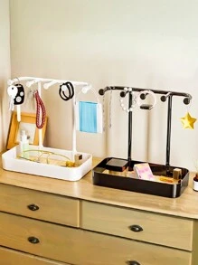 Entryway Key Holder Organizer, Home Decor, Vanity Tray, Jewelry & Perfume Display Stand - Multicolor - View 2