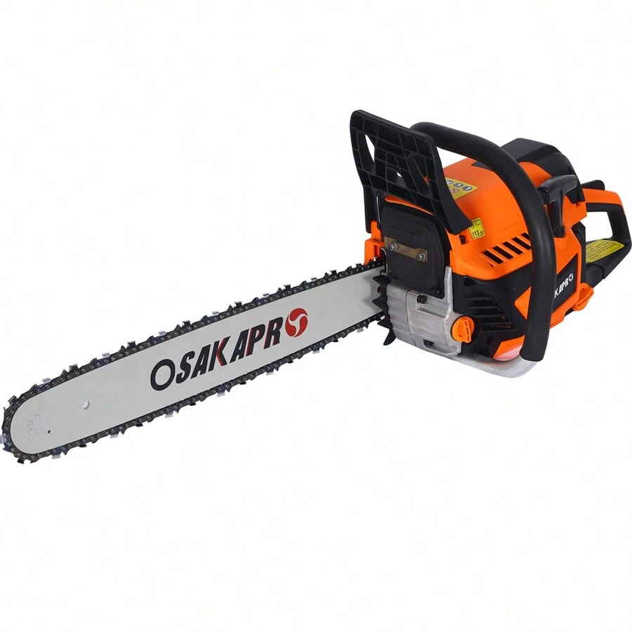 Chainsaw Gas 20inch ,58cc Gasoline Chain Saw For Trees ,Wood Cutting 2-Cycle EPA Compliant - 橘色 - 查看 1