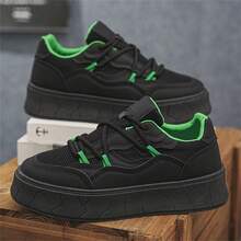 Men's New Breathable Casual Running Shoes Lightweight Mesh Sneakers, Spring Summer - Black - View 1