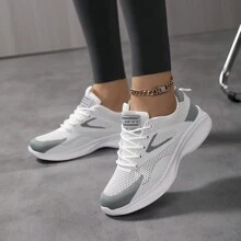 Women's Running Shoes, Mesh, Breathable, Comfortable And Traction Wear-Resistant, Versatile Sports Shoes