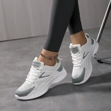 Women's Running Shoes, Mesh, Breathable, Comfortable And Traction Wear-Resistant, Versatile Sports Shoes