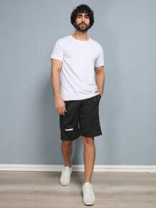 MEN'S SWEATSHIRT SWEATSHIRTS IMPORTED SPORTS Casual Sportswear - 黑色 - 查看 2