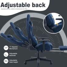 [SYMINO]Vintage PU Leather Ergonomic Gaming Chair