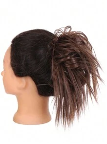 Synthetic High Temperature Resistant Wig Hair Bands Elastic Hair Bands Messy Synthetic Hair Bands Hair Bun Wigs Women's Hair Pieces Wigs