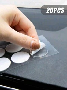 20pcs Pieces Of Transparent Circular Double-Sided Adhesive With High Viscosity And No Trace Film, Cut Acrylic Double-Sided Adhesive, Back Adhesive, Round Dot Adhesive Wholesale, Wedding Celebration