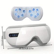 Eye Massager, Eye Massager With Heat, FSA/HSA Eligible Eye Mask Massager For Bluetooth Music, Face Massager For Eye Strain, Improve Sleep, Relaxation | Birthday Gifts For Women/Men, Bluetooth Music Heated Massager Ideal Relaxation Gift Mom, Reducing Dry Eye/Eye Fatigue, Birthday Gifts For Women/Men - 白色 - 查看 4
