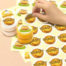 100pcs Customizable Paper Stickers, Round Personalized Labels For Business Branding, Wedding Favors, Thank You Cards, Party Gifts, Add Your Logo And Text, Custom Decorative Stickers For Anniversary Birthday Graduation - Multicolor - View 5
