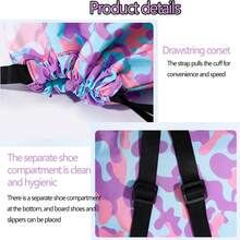 游泳包，干湿分离防水背包，游泳储物袋，适用于游泳者的女性和男性抽绳沙滩背包防水防沙抽绳健身游泳包团队舞蹈瑜伽包干湿分离游泳包带鞋隔层游泳包干湿分离带鞋隔层防水背包游泳储物袋沙滩束身衣洗漱包 - 彩色 - 查看 4