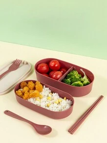 1 hộp đựng cơm trưa kèm dao kéo, mùa tựu trường, hộp đựng đồ ăn dã ngoại đa năng di động, hộp đựng cơm trưa, hộp đựng salad, hộp đựng cơm bento dùng trong lò vi sóng có ngăn chia hình vuông, hộp đựng thực phẩm chống rò rỉ, hộp đựng đồ dùng nhà bếp và tủ đựng đồ, phụ kiện nhà bếp, kem dưỡng da tay, lớp học, trường đại học, đồ dùng học tập, phụ kiện nhà bếp, cắm trại, hộp đựng đồ dùng có thể tái sử dụng, hộp đựng thực phẩm chống rò rỉ cho nhân viên văn phòng. - Nhiều màu - Xem 1