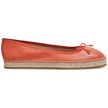 Kate Spade Clubhouse Espadrille Womens Leather Embossed Bet Flats - quả mơ khô - Xem 2
