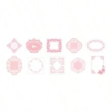 InfeelMe 1 盒 30 张复古艺术浮雕风格材料纸付款纸美学笔记本剪贴簿 DIY 日记设计纸办公和学校用品 - 1盒 - 查看 12