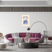 Music Album Covers Canvas Wall Art If It'S Good Play It Twice Prints Painting Cute Cartoon Wall Decor For Bedroom - Framed 12x18inch - View 3