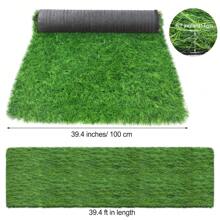 Synthetic Thatch Grass Roof Artificial Mexican Straw Roll Fireproof Palapa Thatch Roofing Decorations For Tiki Bar Hut Patio Pool Beach Hawaiian Party And Bar Decor (Green,19.7' X 19.7'') - Green - View 2