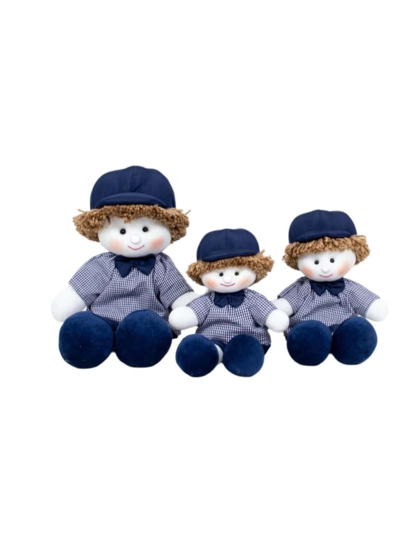 Trio Of Rag Dolls Luiz Shorts And Plaid Shirt - For Decoration - 海事象棋 - 查看 1