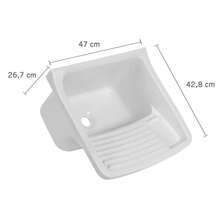 22L Plastic Tank For White Laundry | Astra - White - View 2