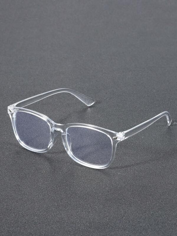 1 Stück/3 Stück geometrischer Rahmen Herren modern einfacher Stil klassisch ästhetische klare Brille für Schule, Büro, Alltag Accessoires
