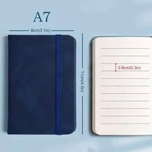 1pc Portable A7 Notepad 200 Pages Carry-On Portable Small Notebook Pocket Mini Hand-Held Notes