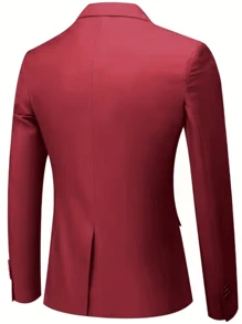 Chaqueta de traje de negocios para hombre, blazer formal de estilo europeo para padrinos