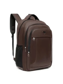 Unisex Large Spacious Faux Leather Backpack, Men's Backpacks, Fashion Backpacks Unisex Large Spacious Faux Leather Backpack, Men's Backpacks, Fashion Backpacks Z-05 - 鏽棕色 - 查看 4