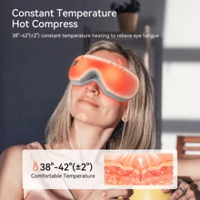 Eye Massager, Eye Massager With Heat, FSA/HSA Eligible Eye Mask Massager For Bluetooth Music, Face Massager For Eye Strain, Improve Sleep, Relaxation | Birthday Gifts For Women/Men, Bluetooth Music Heated Massager Ideal Relaxation Gift Mom, Reducing Dry Eye/Eye Fatigue, Birthday Gifts For Women/Men - 白色 - 查看 2