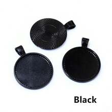10 piezas base de ajuste para colgante de 25mm de tamaño interior apto para cabujones redondos de 25mm, bandeja de bisel para hacer joyas DIY