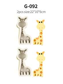 1pc Giraffe Shaped Silicone Mold For Soap, Candle, And Clay Crafting DIY - Multicolor - View 13