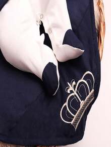 Royalty Maternity Outfit For Girls And Boys 4 Pieces Of Baby Clothes - 藏蓝色 - 查看 4