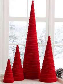 1pc Velvet Christmas Tree Ornament Handmade Small Pine Tree Small Christmas Tree For Table Decoration Christmas Party Ornament For Home Decor Party Festival Table Decoration Best Gifts Birthday Christmas Decorations Room Decor Winter Christmas Decorations Home Christmas Gifts Christmas Decor - Multicolor - View 1