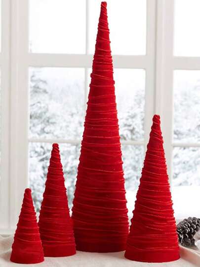 1pc Velvet Christmas Tree Ornament Handmade Small Pine Tree Small Christmas Tree For Table Decoration Christmas Party Ornament For Home Decor Party Festival Table Decoration Best Gifts Birthday Christmas Decorations Room Decor Winter Christmas Decorations Home Christmas Gifts Christmas Decor