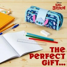 Disney Stitch Pencil Case School Supplies Cases With Stationery Gift - Blue - View 2