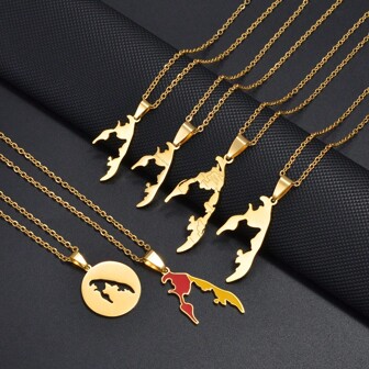 1pc Tamil Eelam Pendant Necklaces Jewelry Stainless Steel