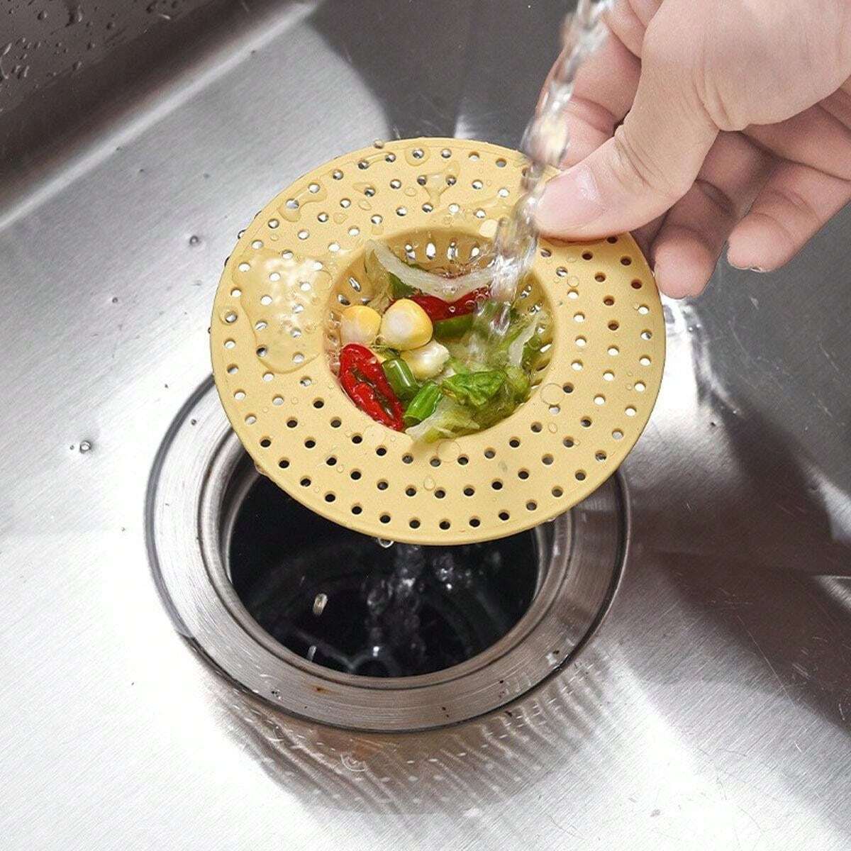 Filtro per scarico a pavimento in acciaio inossidabile, raccoglicapelli