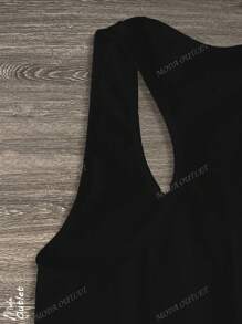 Set de 8 piezas de playera para dama, tirante cruzado, tela tipo canalé, elástico ligero, cómoda y fresca,