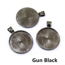 10 piezas base de ajuste para colgante de 25mm de tamaño interior apto para cabujones redondos de 25mm, bandeja de bisel para hacer joyas DIY