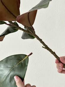 1pc Artificial Leaf Plant Decor For Home, Office Desk, Valentine Day, Gift