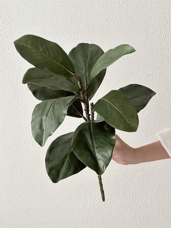 1個 人工の葉っぱのインテリア装飾、自宅、オフィスデスク、バレンタインデーのギフトに