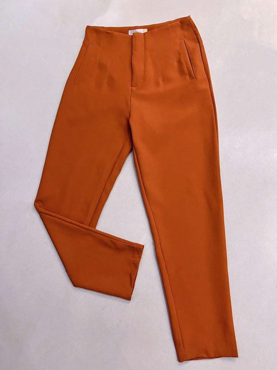 S&N_modas High Waist Trousers ZAZA - màu nâu - Xem 1