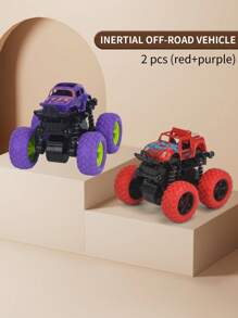 Monster Truck Toy, Friction Powered Reversible Remote Control Car Set, Gift For Boys 3-7 Years Old, Random Color,Toys For Boys,Kids Toys - Multicolor - View 17