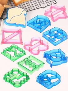 1pc  Sandwich Mold, Sandwich Cutter, Cute Color, Creative Shape Sandwich Shell Cutter, Suitable For DIY Lunch Box Cookies, Dinosaur, Dolphin, Butterfly Shapes, Etc - Multicolor - View 12