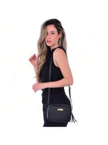 Women's Bag Kit 2 Pieces Medium Square Black Crossbody + Small Oval Black Crossbody - 彩色 - 查看 9