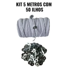 Handmade Scented Candle Wick 100% Cotton Medium 2mm With Eyelets - 5 Meters Wick With 50 Eyelets - trắng - Xem 4