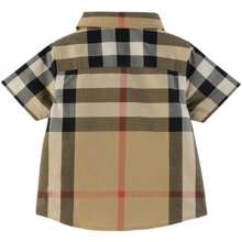 Burberry Camisa de cuadros beige para bebé - por defecto - Ver 2