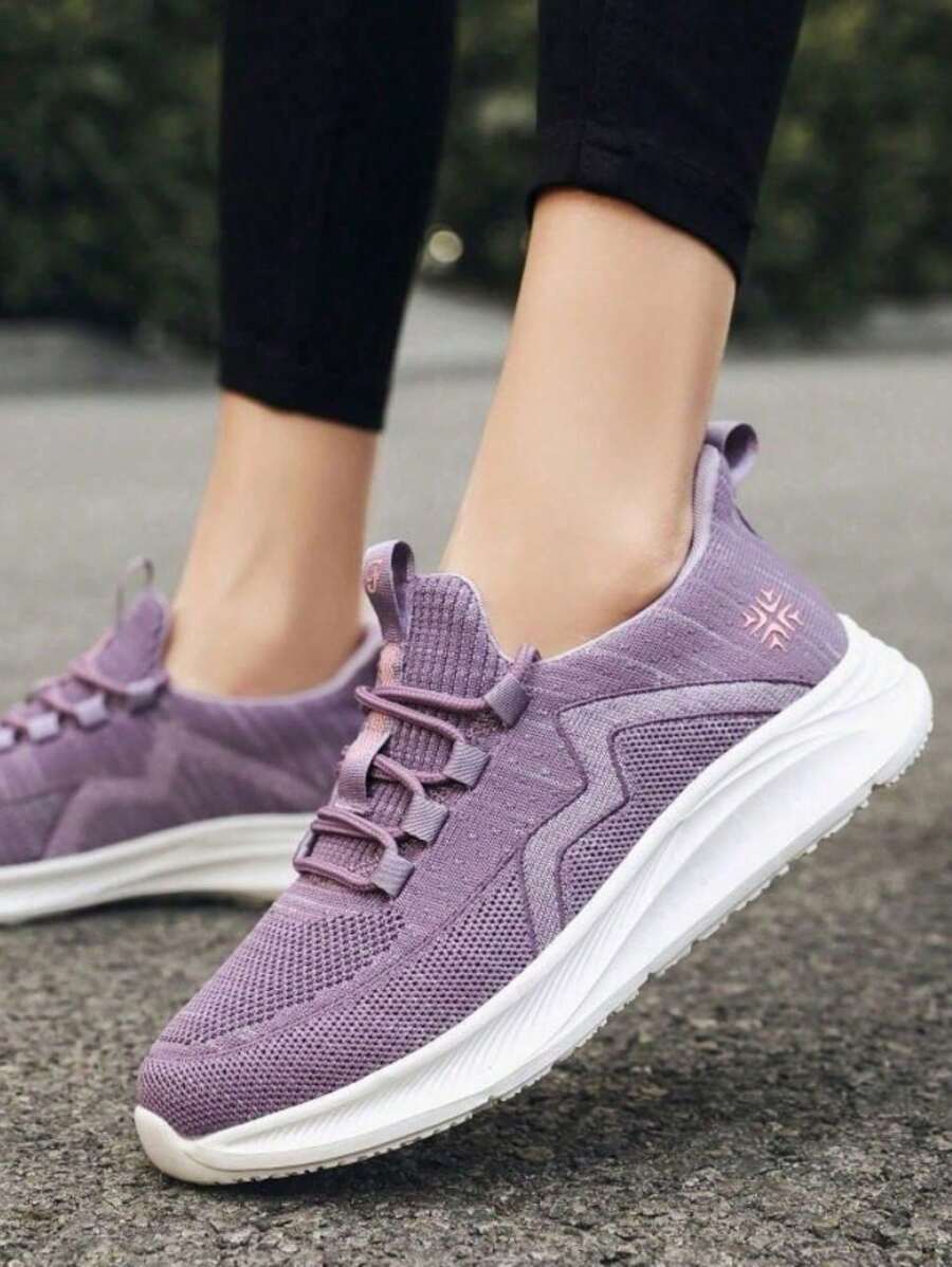 Zapatos de tenis informales y cómodos de suela gruesa para mujer, para correr zapatos de malla transpirable, para caminar adecuados zapatos para trotar, casuales deportivos zapatos para mujer, de diseño hueco deportivos zapatos de malla, transpirables, modernos, resistentes al desgaste, livianos, cómodos y suaves, deportivos calzado modernos, livianos e informales, transpirable, resistente al desgaste y antideslizante, con cojín de aire suela gruesa y altura ajustable con cordones, adecuado para correr, ir de compras, caminar, entrenar y trabajar al aire libre