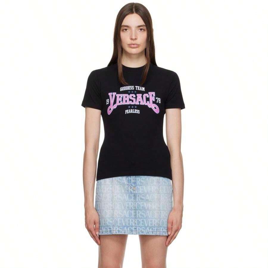 Black 'Fearless' T-Shirt - Default - View 1