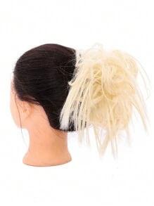 Synthetic High Temperature Resistant Wig Hair Bands Elastic Hair Bands Messy Synthetic Hair Bands Hair Bun Wigs Women's Hair Pieces Wigs