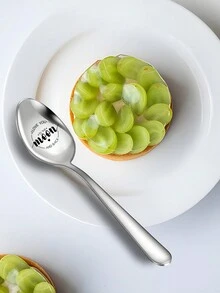 1 件坚固光滑的不锈钢汤勺，可定制雕刻汤匙，适合婴儿、厨房用具、送给妈妈的礼物、个性化礼物、圣诞礼物 - 多色 - 查看 3