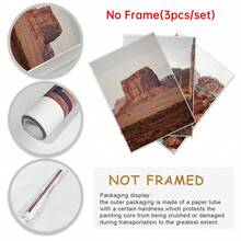 沙漠版画 3 件套、亚利桑那沙漠壁画、波西米亚沙漠艺术版画、自然画廊壁画套装、帆布海报、家居、客厅帆布墙饰、大型壁画 - 彩色 - 查看 9