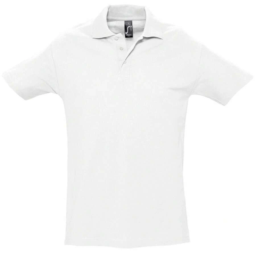 SOLS Mens Spring II Short Sleeve Heavyweight Polo Shirt (White) - White - View 1