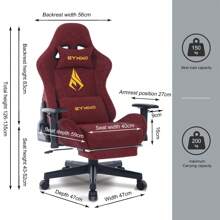 [SYMINO]Vintage PU Leather Ergonomic Gaming Chair