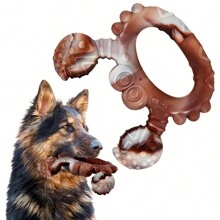 1pc Beef Flavored Dog Chew Toy, Tough Virtually Indestructible Dog Bone Toy For Medium/Large Breed Dogs, Helps Clean Teeth & Training